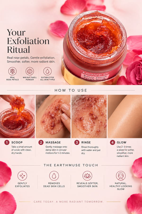 Rosey Touch Petals Scrub